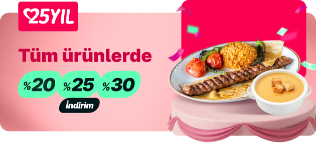 Tüm ürünlerde %20 indirim