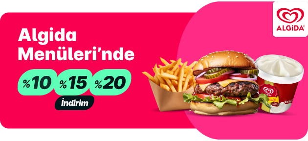 Algida Menülerinde %10 %15 %20 İndirim